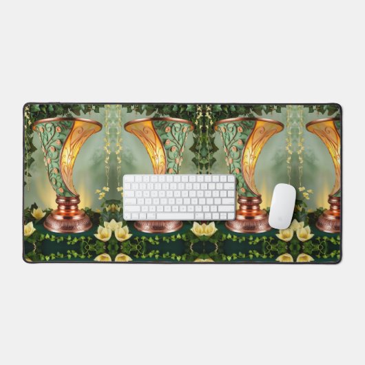 Moderne viering diwali bureaumat (Keyboard & Muis)