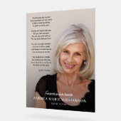 Moderne viering levensfoto acryl bord (Hoek)