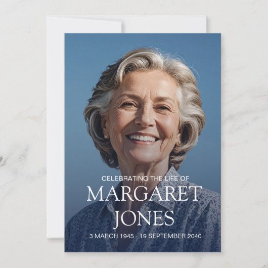 Moderne viering levensfoto kaart (Voorkant)