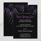 Moderne viering nieuwjaarsuitnodiging kaart (Voorkant / Achterkant)