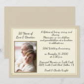 Moderne viering van 50e Jubileum Kaart (Voorkant / Achterkant)