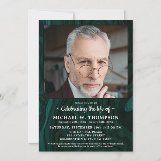 Moderne viering van de begrafenis van de begrafeni kaart (Voorkant)