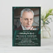 Moderne viering van de begrafenis van de begrafeni kaart (Staand voorkant)