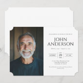 Moderne viering van de begrafenis van de herdenkin kaart (Voorkant / Achterkant)