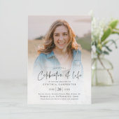 Moderne viering van de begrafenis van de herdenkin kaart (Staand voorkant)