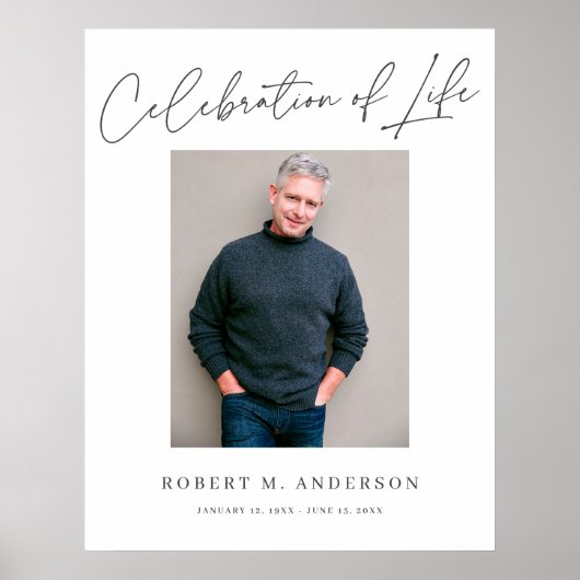 Moderne viering van de herdenkingsfoto van Life Me Poster (Voorkant)