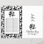 Moderne viering van de zwarte brochure van Life Bu (Achterkant)