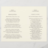 Moderne viering van het begrafenisprogramma Life (Achterkant)