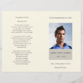 Moderne viering van het begrafenisprogramma Life (Voorkant)