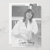 Moderne viering van het begrafenisprogramma Life Kaart (Voorkant / Achterkant)