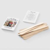 Moderne viering van het leven 7-foto begrafenispro handwaaier (Niet-gemonteerd)