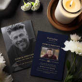 Moderne viering van het leven begrafenis marine bl kaart