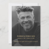 Moderne viering van het leven begrafenis marine bl kaart (Achterkant)