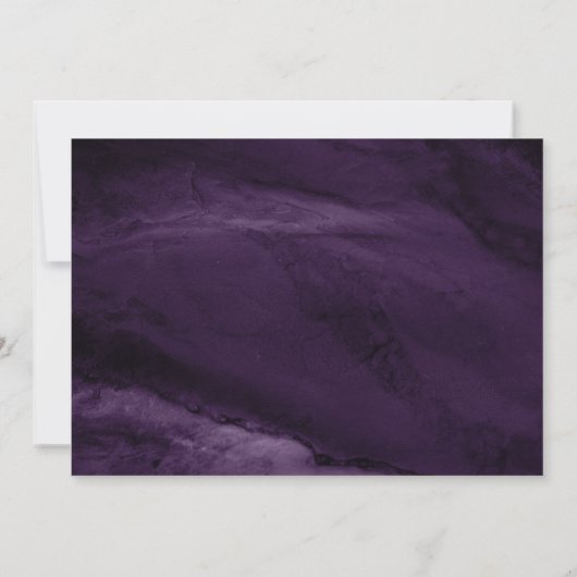 Moderne viering van het leven begrafenis Paarse ma Kaart (Achterkant)