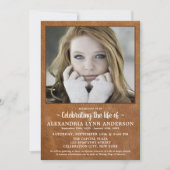 Moderne viering van het leven Custom Photo Kaart (Voorkant)