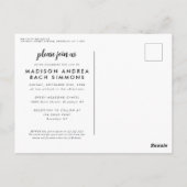 Moderne viering van het leven Eenvoudige foto begr Briefkaart (Achterkant)