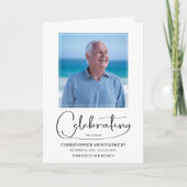 Moderne viering van het leven Foto Begrafenis Gevo Programma (Voorkant)