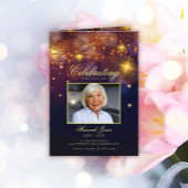 Moderne viering van het leven Foto begrafenis Programma