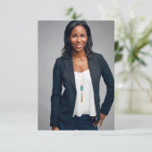 Moderne viering van het leven Foto Memorial begraf Kaart (Staand voorkant)