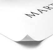 Moderne viering van het leven fotoscriptie-herdenk poster (Hoek)