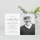 Moderne viering van het leven Memorial begrafenis  Kaart (Staand voorkant)