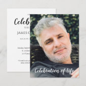 Moderne viering van het leven met foto (Voorkant / Achterkant)