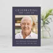 Moderne viering van het leven Orde van Service Programmakaart (Staand voorkant)