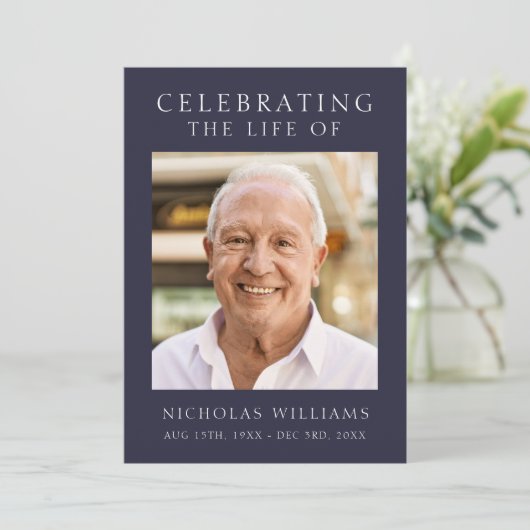 Moderne viering van het leven Orde van Service Programmakaart (Staand voorkant)