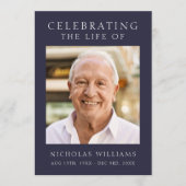 Moderne viering van het leven Orde van Service Programmakaart (Voorkant)