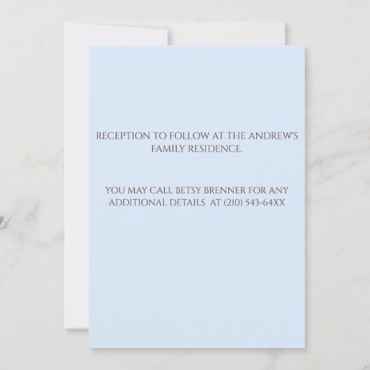 Moderne viering van het leven rouwverwerking uitno kaart (Achterkant)