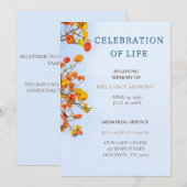 Moderne viering van het leven rouwverwerking uitno kaart (Voorkant / Achterkant)
