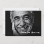 Moderne viering van het leven / Uitvaart / Herdenk Kaart (Achterkant)