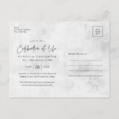 Moderne viering van het levensherdenkingshulde briefkaart (Achterkant)