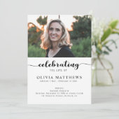 Moderne viering van het Life of Funeral Programme Programmakaart (Staand voorkant)