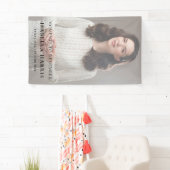 Moderne viering van levensfoto-ontwerp spandoek (Insitu)