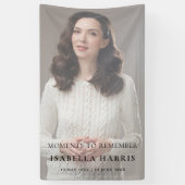 Moderne viering van levensfoto-ontwerp spandoek (Verticaal)