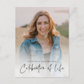 Moderne viering van levensherdenkingsdienst  briefkaart (Voorkant)