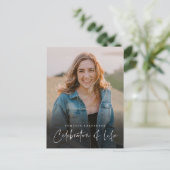 Moderne viering van levensherdenkingsdienst briefkaart (Staand voorkant)