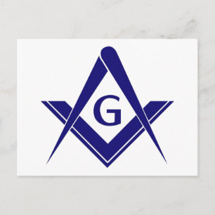 Moderne vierkant & kompassen briefkaart