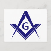 Moderne vierkant & kompassen briefkaart (Voorkant)