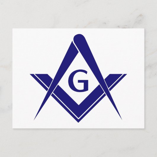 Moderne vierkant & kompassen briefkaart (Voorkant)