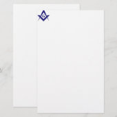 Moderne Vierkant & Kompassen Briefpapier (Voorkant / Achterkant)