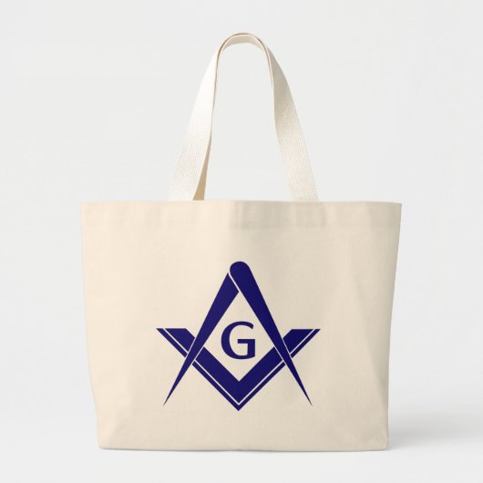 Moderne Vierkant & Kompassen Grote Tote Bag (Voorkant)