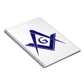 Moderne Vierkant & Kompassen Notitieboek (Rechterzijde)