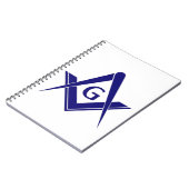 Moderne Vierkant & Kompassen Notitieboek (Linkerzijde)