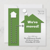 Moderne vierkant, oude groene aankondigingen (Voorkant)