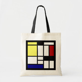 Moderne vierkante kunst tote bag
