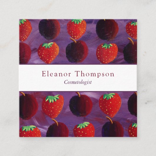 Moderne Vierkante Professional Vierkante Visitekaartje (Voorkant)