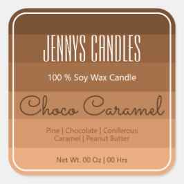 Moderne vierkante rand pastel regenboog ombre brui vierkante sticker