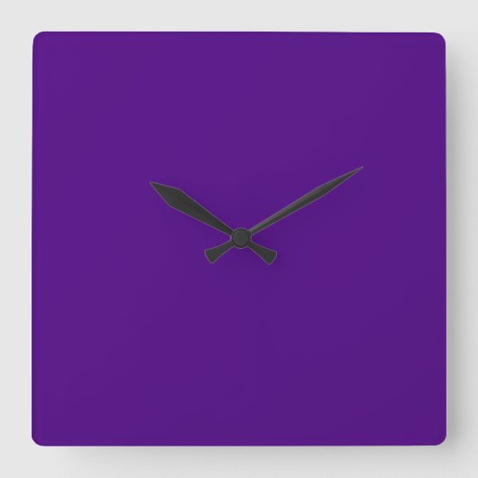 Moderne vierkante stille wandklok (Voorkant)